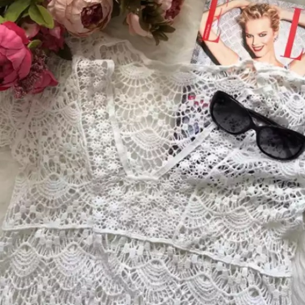 Last 1 New Bohemian Crochet Beach Dress - Picture 3 of 7